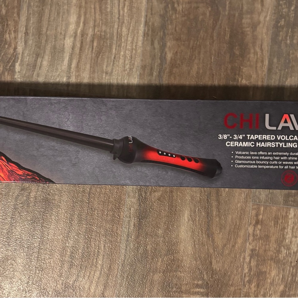 CHI Lava Ceramic Hairstyling Wand - Red